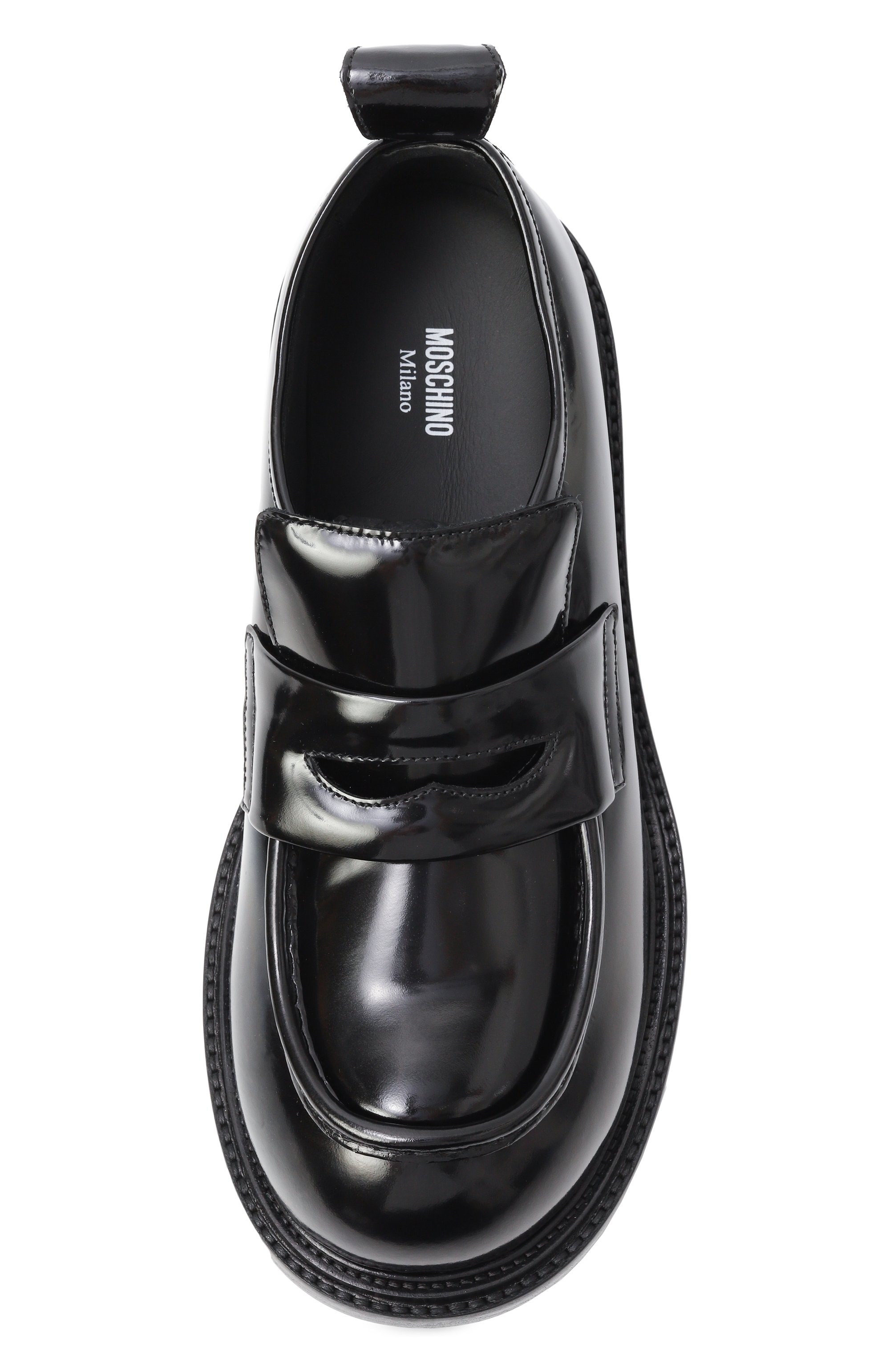 Лакированные пенни-лоферы MOSCHINO, арт. MB10634C0N/GB0, фото 6