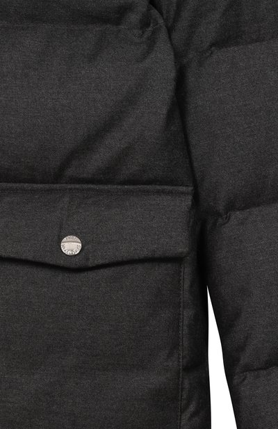 Пуховик YVES SALOMON ENFANT темно-серого цвета по цене 166000 руб., арт. 26WEV004XXW02W/12-14, фото 3 Пуховик YVES SALOMON ENFANT, арт. 26WEV004XXW02W/12-14, фото 3