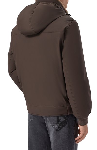 Куртка BRUNELLO CUCINELLI темно-коричневого цвета по цене 642500 руб., арт. MV4061606, фото 4 Куртка BRUNELLO CUCINELLI, арт. MV4061606, фото 4
