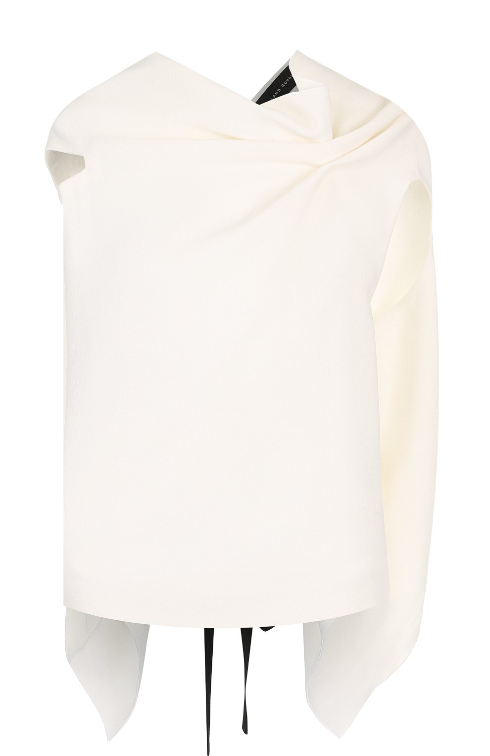 Однотонный шерстяной топ асимметричного кроя ROLAND MOURET, арт. PW18/S6100/F4044, фото 1