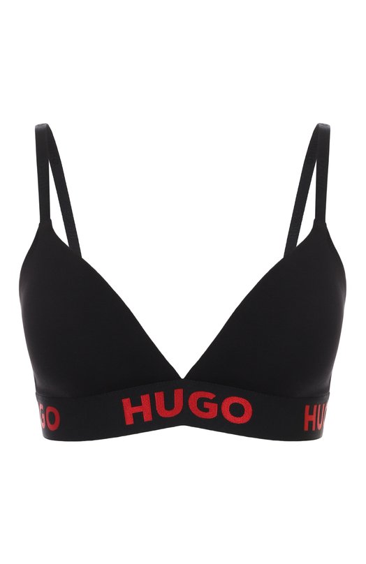 Хлопковый бюстгальтер-бралетт HUGO 50525383 Чёрный 50525383