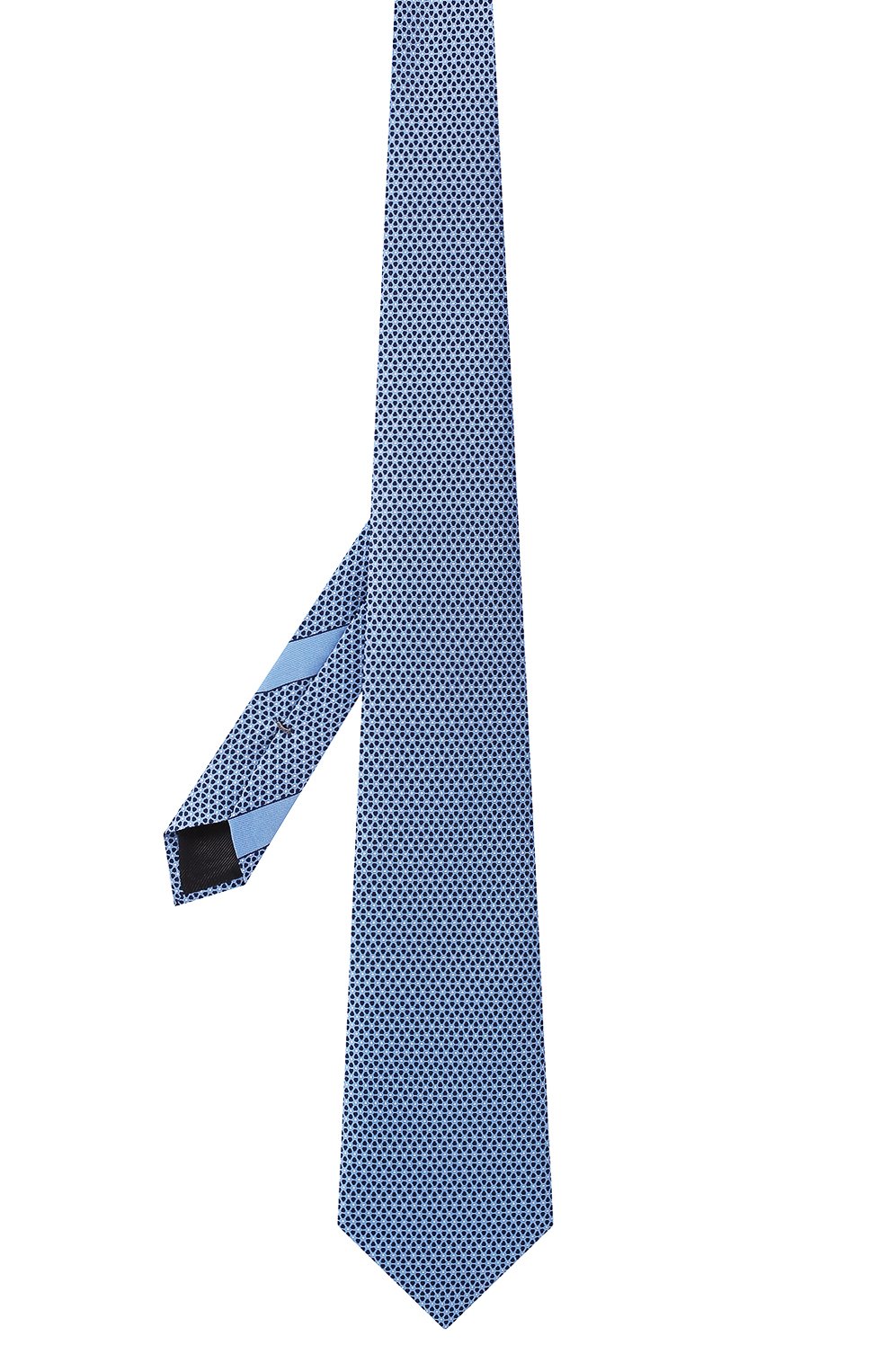 Шелковый галстук ZEGNA голубого цвета по цене 22150 руб., арт. Z3W04T/1UM, фото 3 Шелковый галстук ZEGNA, арт. Z3W04T/1UM, фото 3
