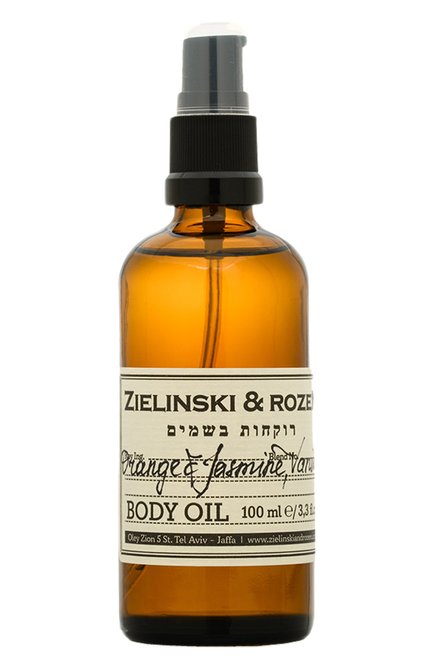 Масло для тела апельсин, жасмин, ваниль (100ml) ZIELINSKI&ROZEN �бесцветного цвета, арт. 4627153150565 | Фото 1 (Статус проверки: Проверена категория)