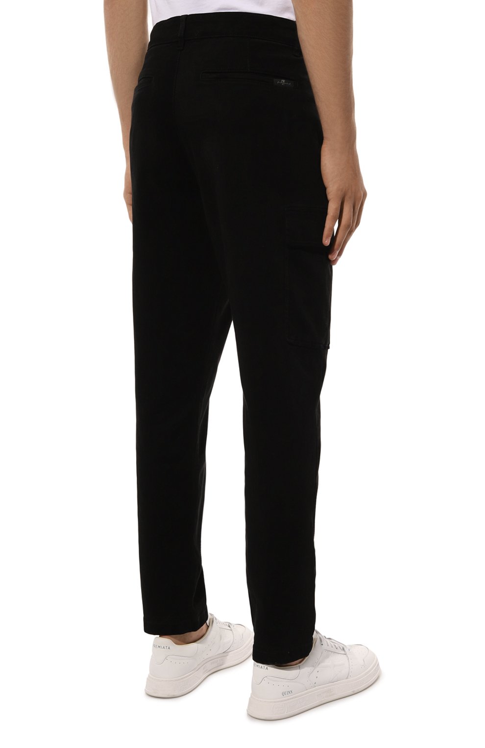 Брюки-карго 7 FOR ALL MANKIND черного цвета по цене 26350 руб., арт. JSGCC540VB, фото 4 Брюки-карго 7 FOR ALL MANKIND, арт. JSGCC540VB, фото 4