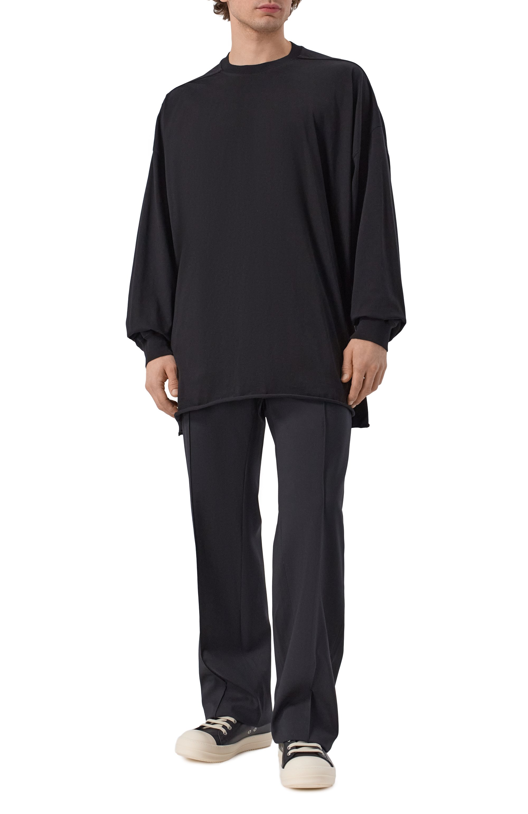 Хлопковый лонгслив RICK OWENS, арт. RU01F2276/JA, фото 2