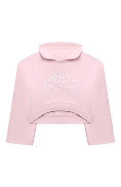 Укороченное худи из хлопка MSGM KIDS, арт. S4MSJGHS086, фото 1