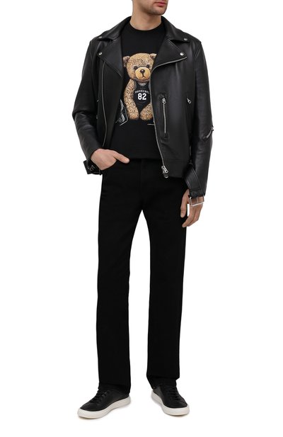 Кожаные кеды OFFICINE CREATIVE черного цвета по цене 41500 руб., арт. LEGGERA/014/DEER, фото 2 Кожаные кеды OFFICINE CREATIVE, арт. LEGGERA/014/DEER, фото 2