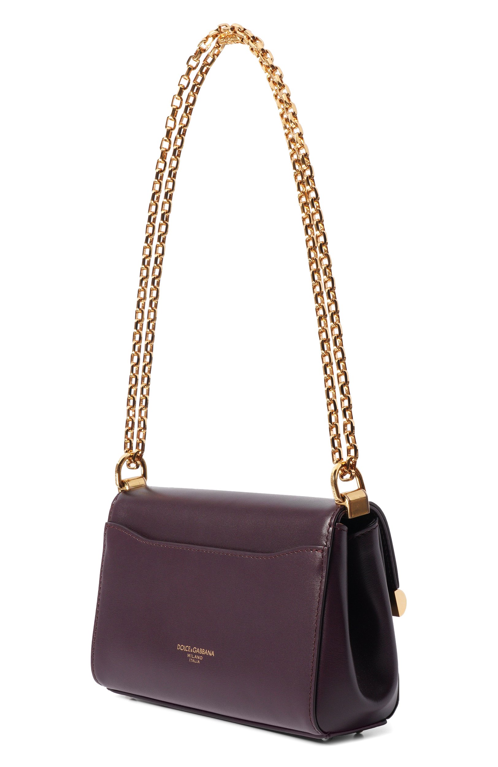 Сумка marlene mini DOLCE & GABBANA бордового цвета по цене 206000 руб., арт. BB7766/A3G19, фото 4 Сумка marlene mini DOLCE & GABBANA, арт. BB7766/A3G19, фото 4