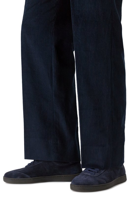 Замшевые кеды Corneliani 26TM59-2620932 Синий  26TM59-2620932 Фото 3