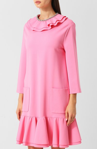 Платье с оборкой и накладными карманами GUCCI, арт. 538736/X901A, фото 3