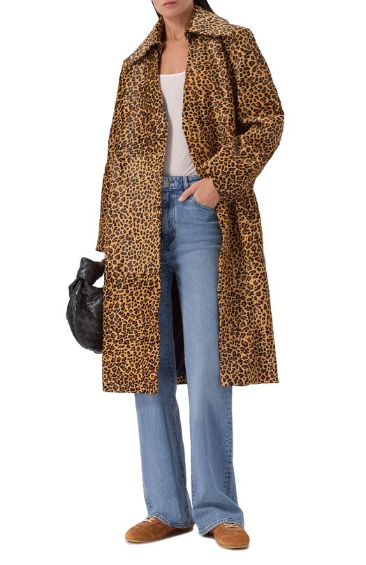 Кожаное пальто Co 6997ACHL-F25 Леопардовый  6997ACHL-F25 Фото 2