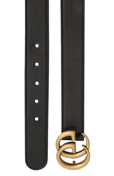 Кожаный ремень GUCCI черного цвета по цене 29950 руб., арт. 432707 B96OX, фото 2 Кожаный ремень GUCCI, арт. 432707 B96OX, фото 2