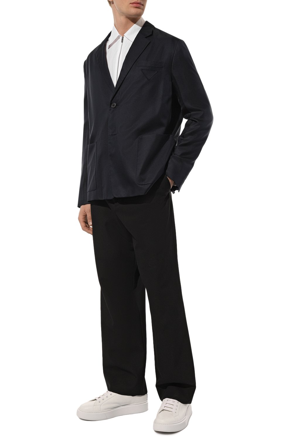 Шелковый пиджак PRADA, арт. UGM173-1QWC-F0008-212, фото 2