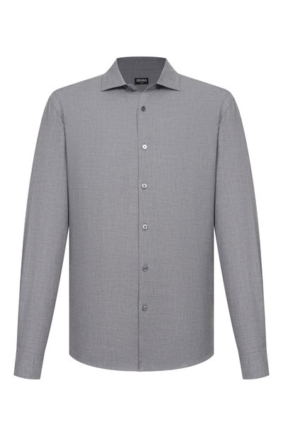 Мужская рубашка из хлопка и кашемира ZEGNA, арт. SRF5/RE8X44A6