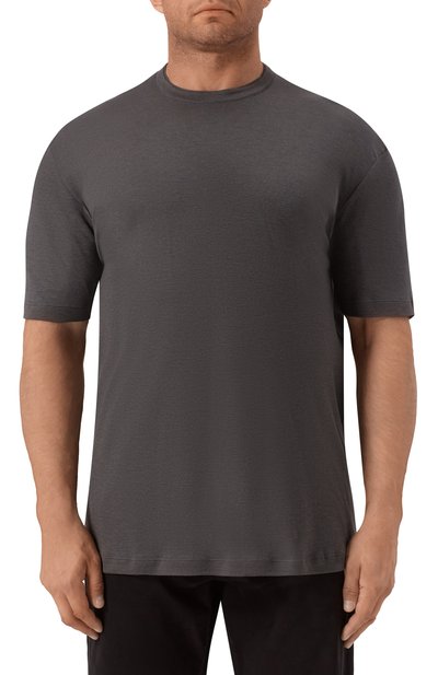 Футболка из хлопка и лиоцелла PAUL&SHARK темно-серого цвета по цене 23500 руб., арт. 15311602/3XL-6XL, фото 3 Футболка из хлопка и лиоцелла PAUL&SHARK, арт. 15311602/3XL-6XL, фото 3