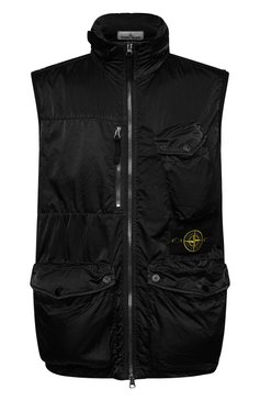 Мужской жилет STONE ISLAND черного цвета, арт. 7415G0430 | Фото 1 (Материал внешний: Синтетический материал; Кросс-КТ: Куртка; Стили: Гранж; Длина (верхняя одежда): Короткие; Материал сплава: Проставлено; Драгоценные камни: Проставлено; Мужское Кросс-КТ: жилеты-тонкие)