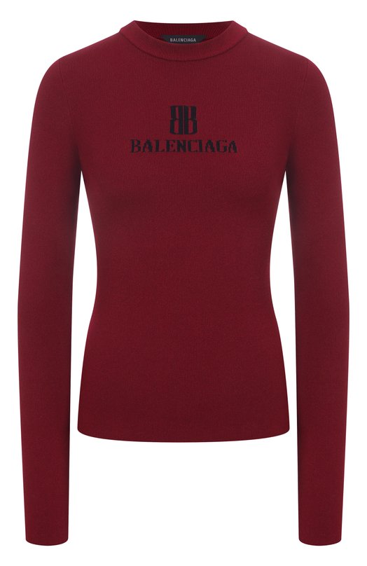Пуловер из вискозы Balenciaga 835494/T5231 Бордовый 835494/T5231