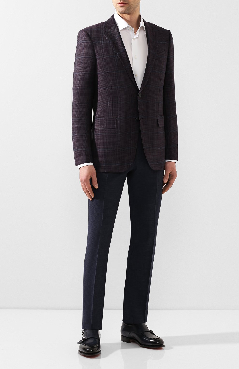 Шерстяные брюки CORNELIANI, арт. 855252-0117216/02, фото 2