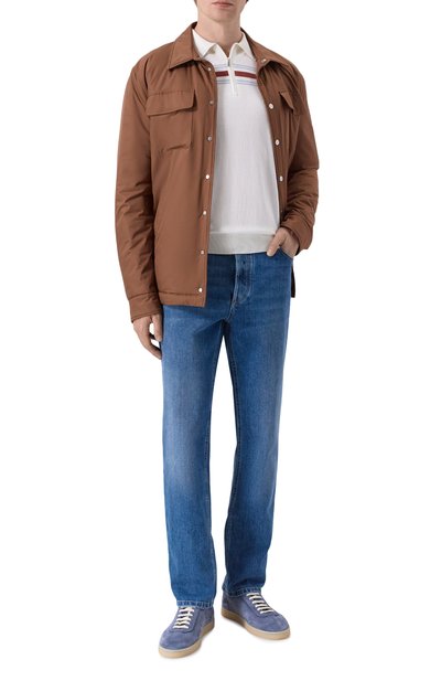 Поло из хлопка и шелка ZILLI белого цвета по цене 141500 руб., арт. KZP002M0142V0C000, фото 2 Поло из хлопка и шелка ZILLI, арт. KZP002M0142V0C000, фото 2