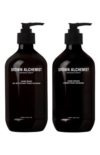 Лимитированный дуэт для рук "деликатное очищение и увлажнение кожи" (2х380ml) GROWN ALCHEMIST бесцветного цвета по цене 10710 руб., арт. GA00877, фото 1 Лимитированный дуэт для рук "деликатное очищение и увлажнение кожи" (2х380ml) GROWN ALCHEMIST, арт. GA00877, фото 1
