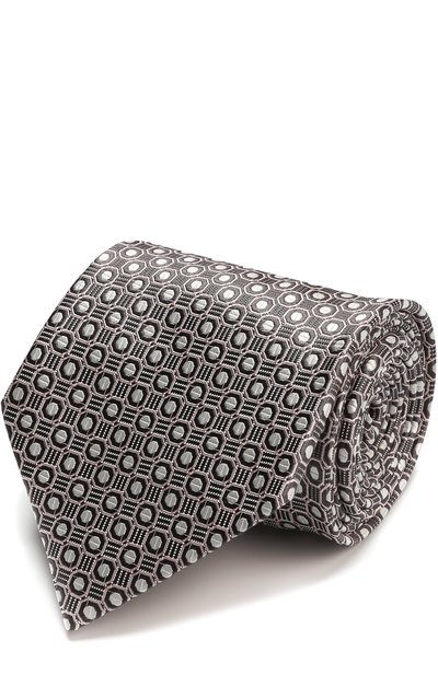 Мужской шелковый галстук с узором ZEGNA, арт. Z9E561XW