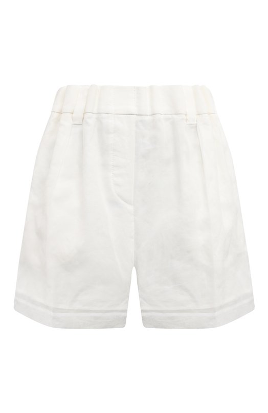 Хлопковые шорты Brunello Cucinelli MH911B1316 Белый MH911B1316