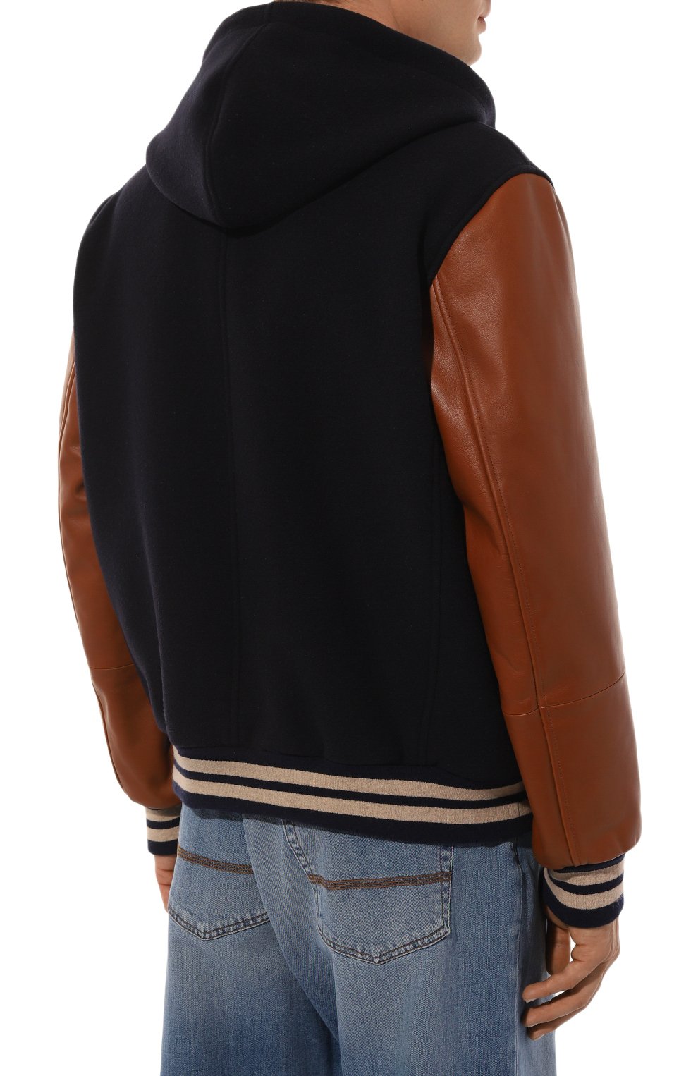 Комбинированный бомбер BRUNELLO CUCINELLI, арт. MY4141967, фото 4