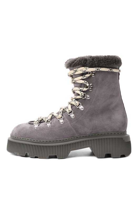 Замшевые ботинки Santoni WTCG71823PLTAYHC Серый  WTCG71823PLTAYHC Фото 4