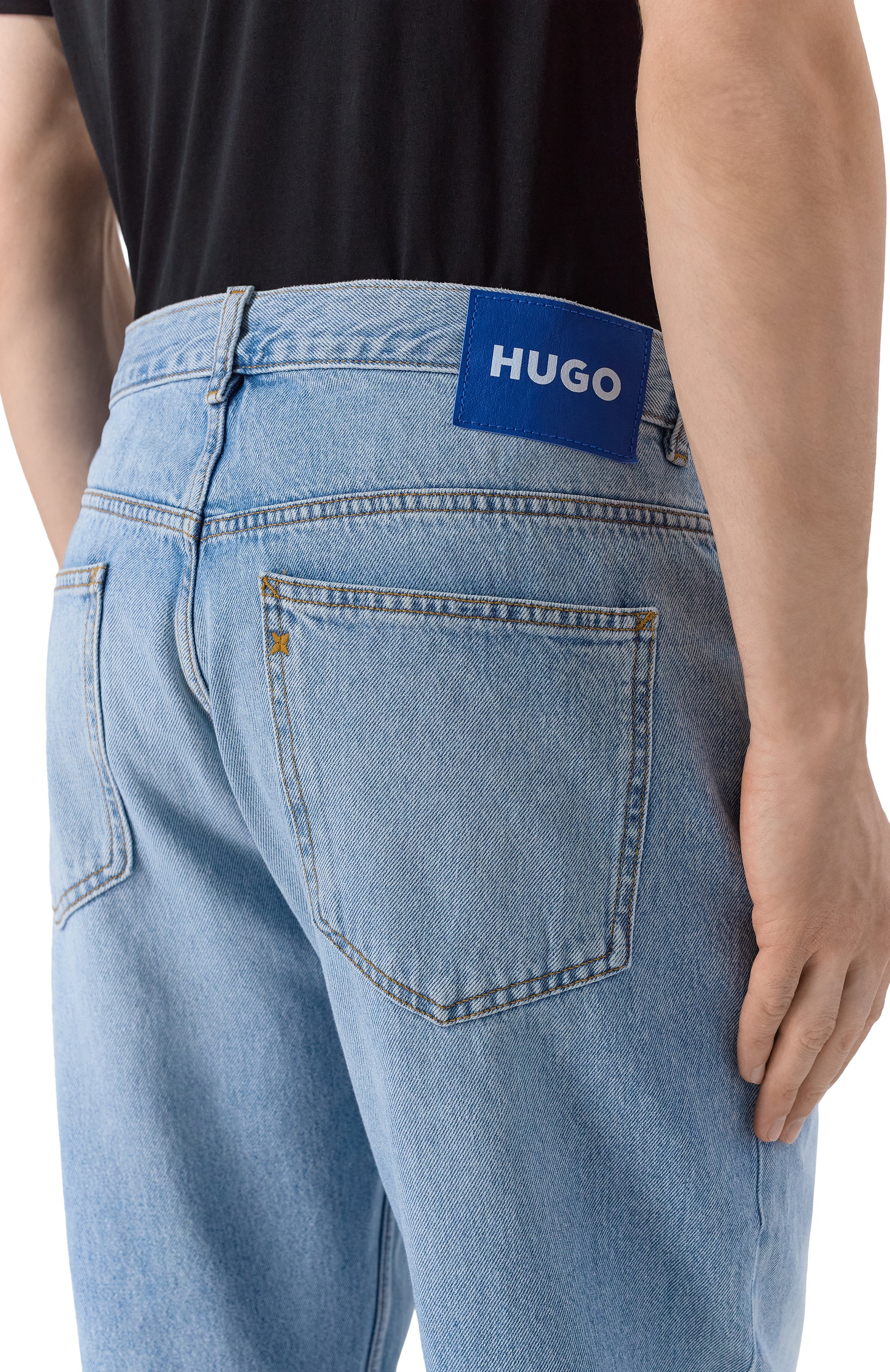 Джинсы nate HUGO BLUE голубого цвета по цене 14950 руб., арт. 50511893, фото 5 Джинсы nate HUGO BLUE, арт. 50511893, фото 5