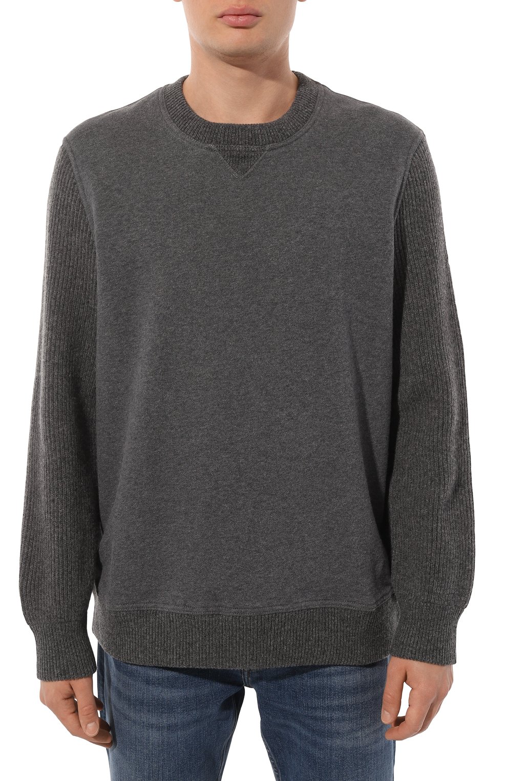 Хлопковый джемпер BRUNELLO CUCINELLI, арт. MTU23B2234, фото 3