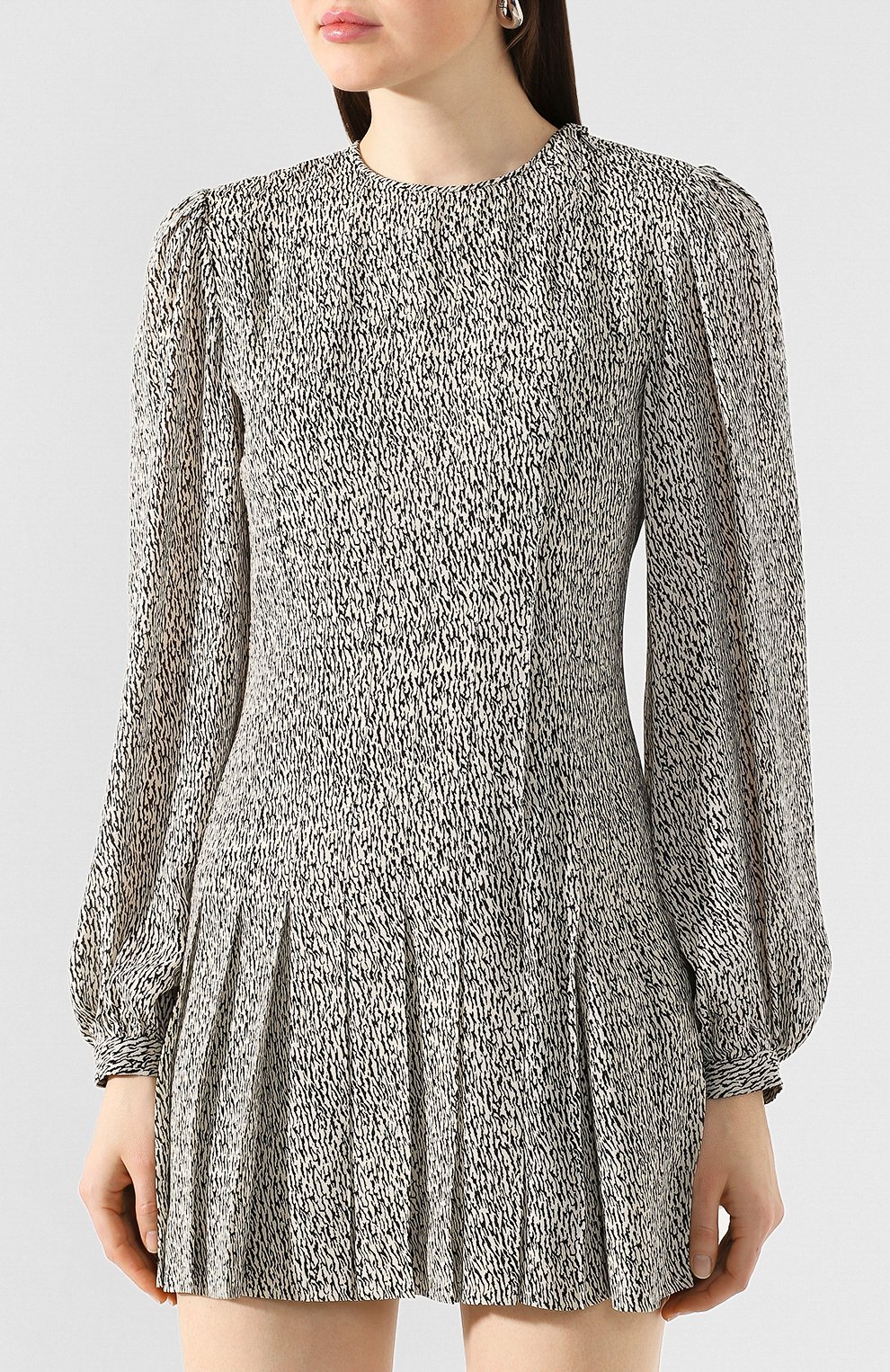 Платье из вискозы SAINT LAURENT, арт. 608954/Y3A52, фото 3