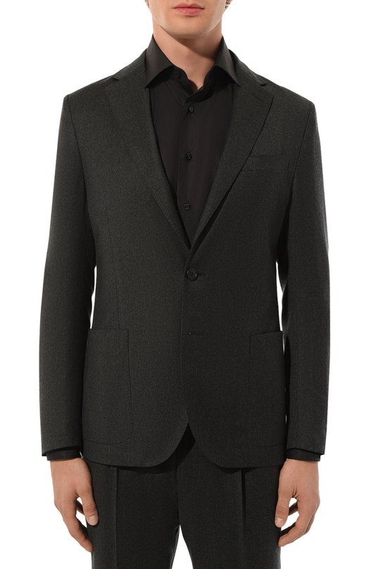 Шерстяной костюм Corneliani 94X007-9418400_SET Зелёный  94X007-9418400_SET Фото 4