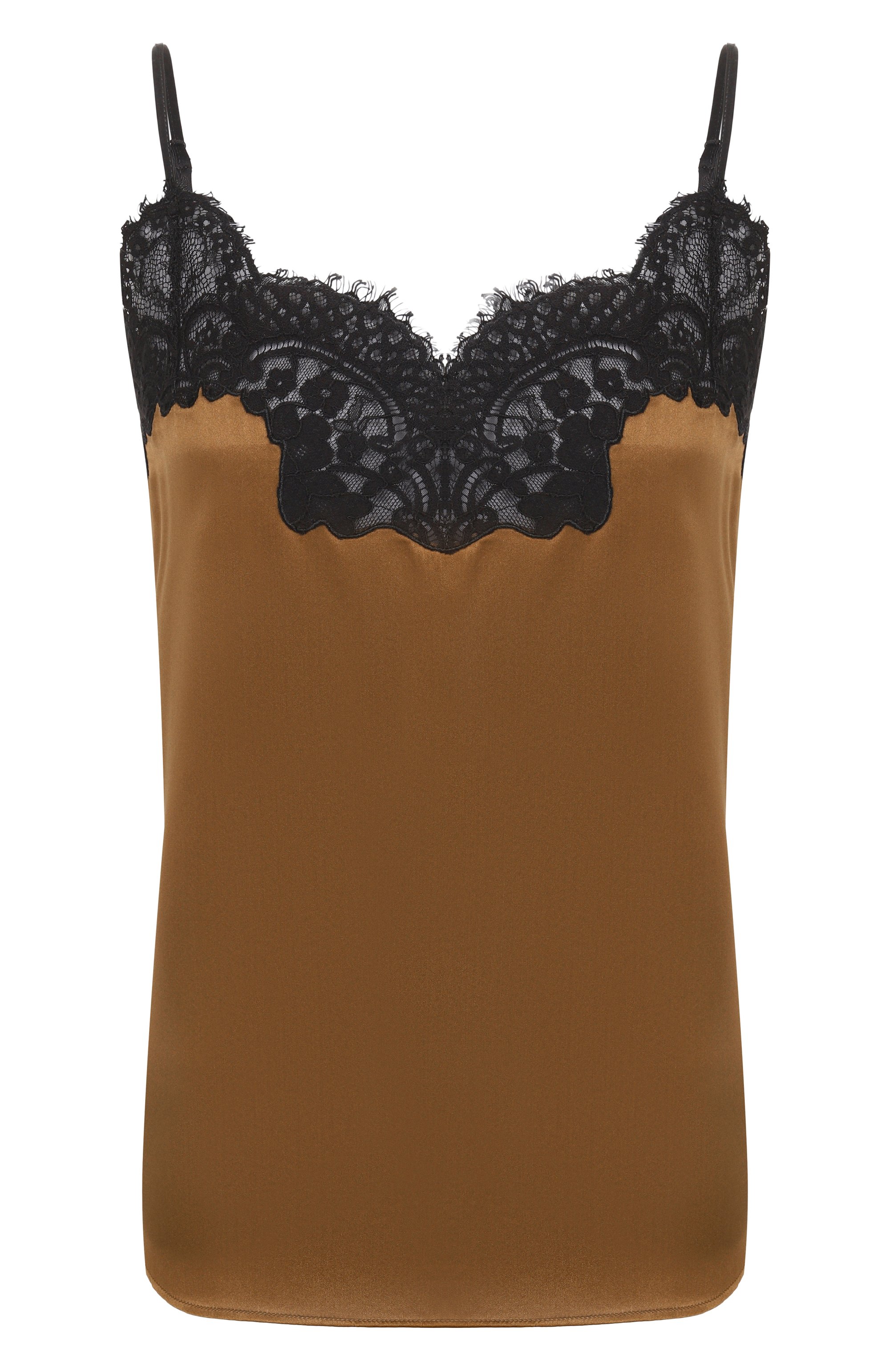 Шелковый топ CO коричневого цвета по цене 53800 руб., арт. 2655CSSC-C0RE, фото 1 Шелковый топ CO, арт. 2655CSSC-C0RE, фото 1