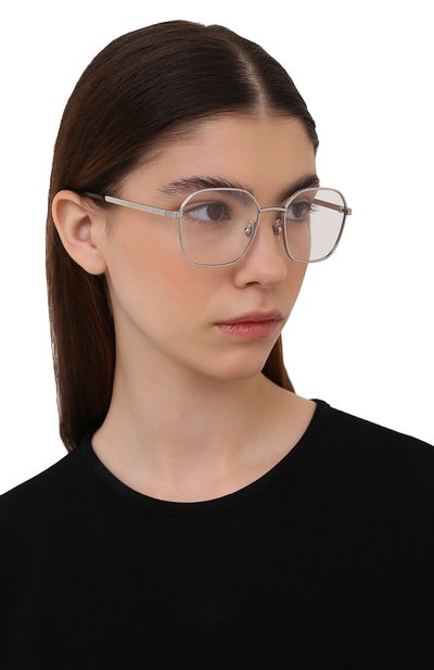 Оправа GUCCI серебряного цвета по цене 29200 руб., арт. GG09460A 001, фото 2 Оправа GUCCI, арт. GG09460A 001, фото 2