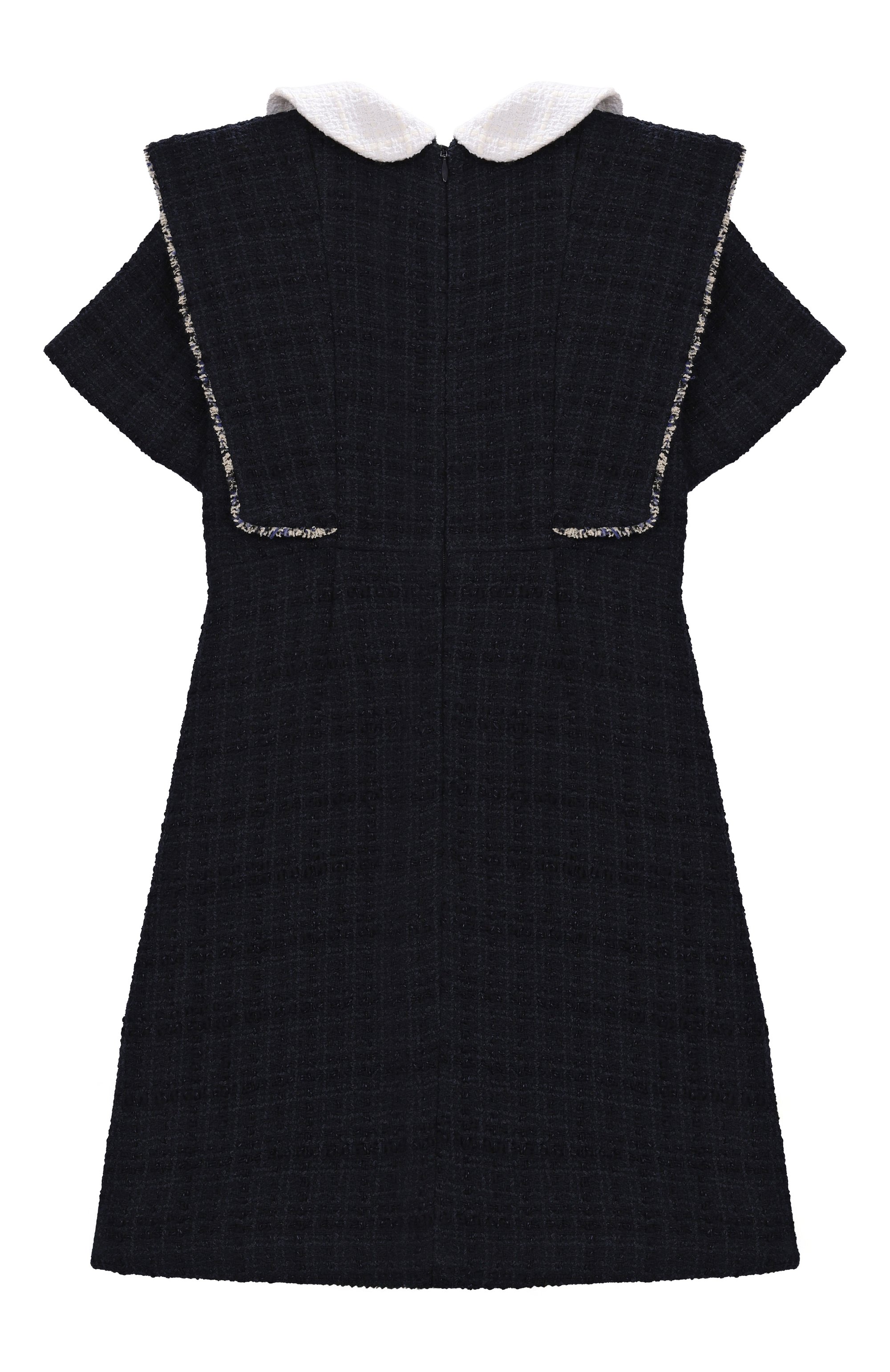 Твидовое платье EIRENE темно-синего цвета по цене 28900 руб., арт. PF252602/10A-14A, фото 2 Твидовое платье EIRENE, арт. PF252602/10A-14A, фото 2