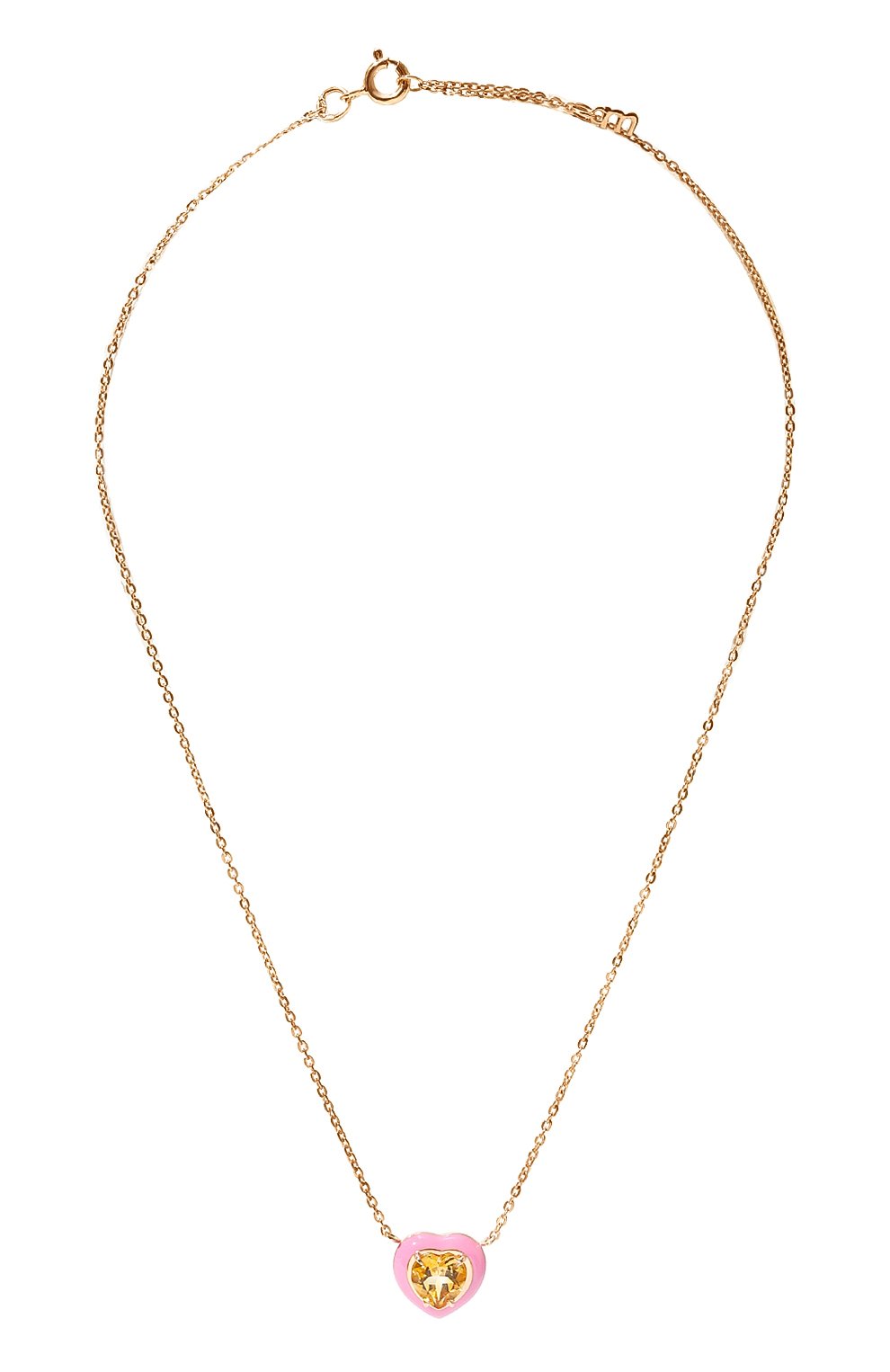 Подвеска с цитрином и розовой эмалью courage MOONKA, арт. crg-nl1-ctr, фото 1