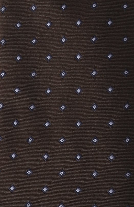 Шелковый галстук Corneliani 25U302-2520309 Коричневый  25U302-2520309 Фото 4