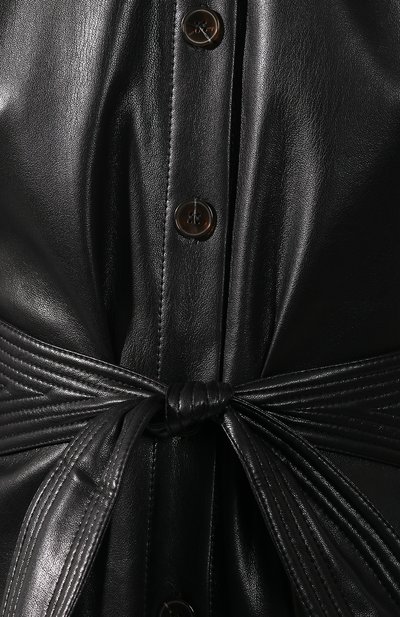 Платье с поясом NANUSHKA, арт. R0SANA_BLACK_VEGAN LEATHER, фото 5