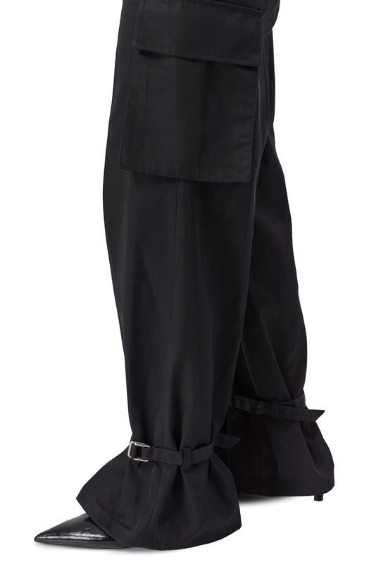 Брюки-карго The Attico 260WCP00283/PLL001AA Чёрный  260WCP00283/PLL001AA Фото 5