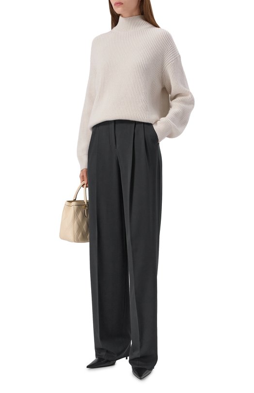 Шерстяные брюки Agnona T71001E/UW022E Зелёный  T71001E/UW022E Фото 2