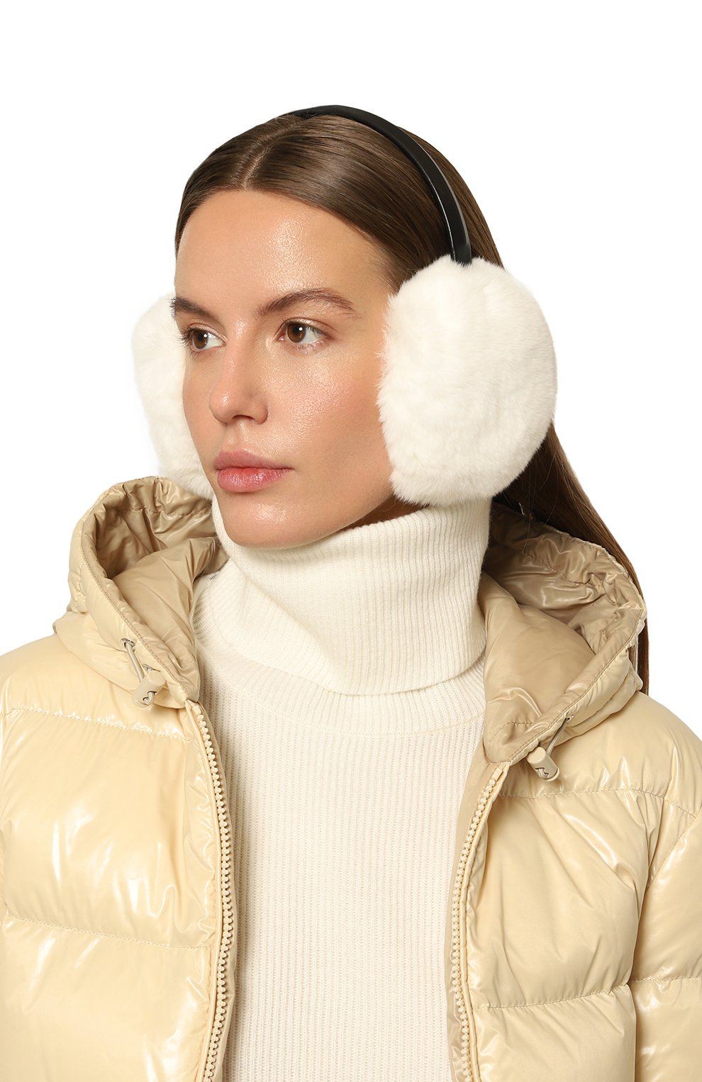 Меховые наушники из кролика YVES SALOMON, арт. 23WAA110XXREXX, фото 2