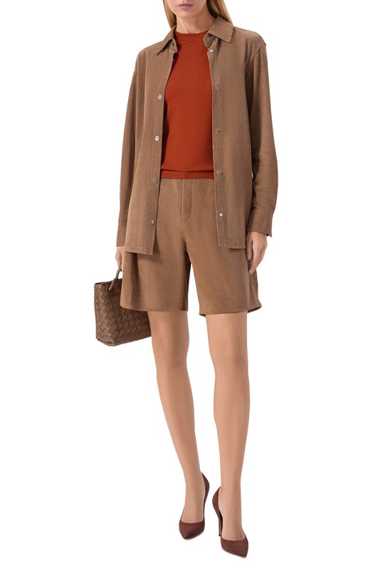 Пуловер из кашемира и шелка MVST M26.CSW.K418/JAIPUR Коричневый  M26.CSW.K418/JAIPUR Фото 2