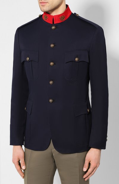 Хлопковый пиджак RALPH LAUREN, арт. 798798025, фото 3