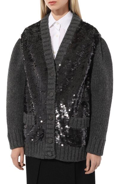 Кардиган из шерсти и кашемира PRADA, арт. P25I13-1Y6A-F0308-212, фото 3