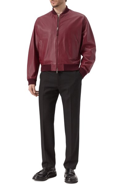 Кожаный бомбер DOLCE & GABBANA, арт. G9BILL/HULFY, фото 2