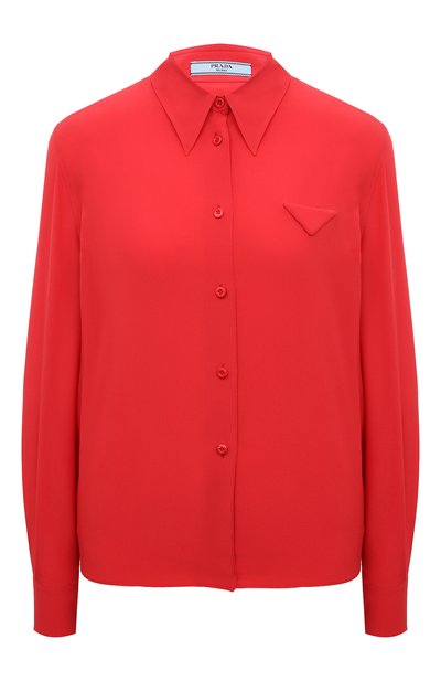 Шелковая рубашка PRADA, арт. P473F-1H51-F0011-221, фото 1