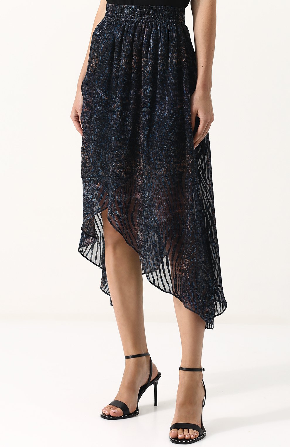 Юбка асимметричного кроя из смеси вискозы и шелка IRO, арт. 18SWP31EL00K, фото 3