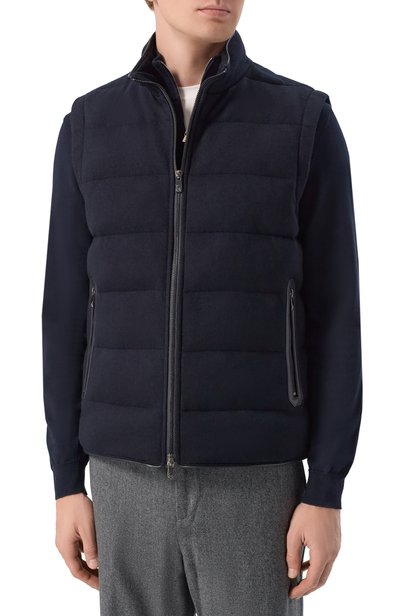 Утепленный жилет CORNELIANI темно-синего цвета по цене 118000 руб., арт. 28C5U0/2A20111, фото 3 Утепленный жилет CORNELIANI, арт. 28C5U0/2A20111, фото 3