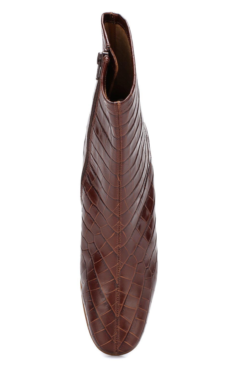 Кожаные ботильоны sofia BY FAR, арт. S0FIA/CR0C0 EMB0SSED LEATHER, фото 5