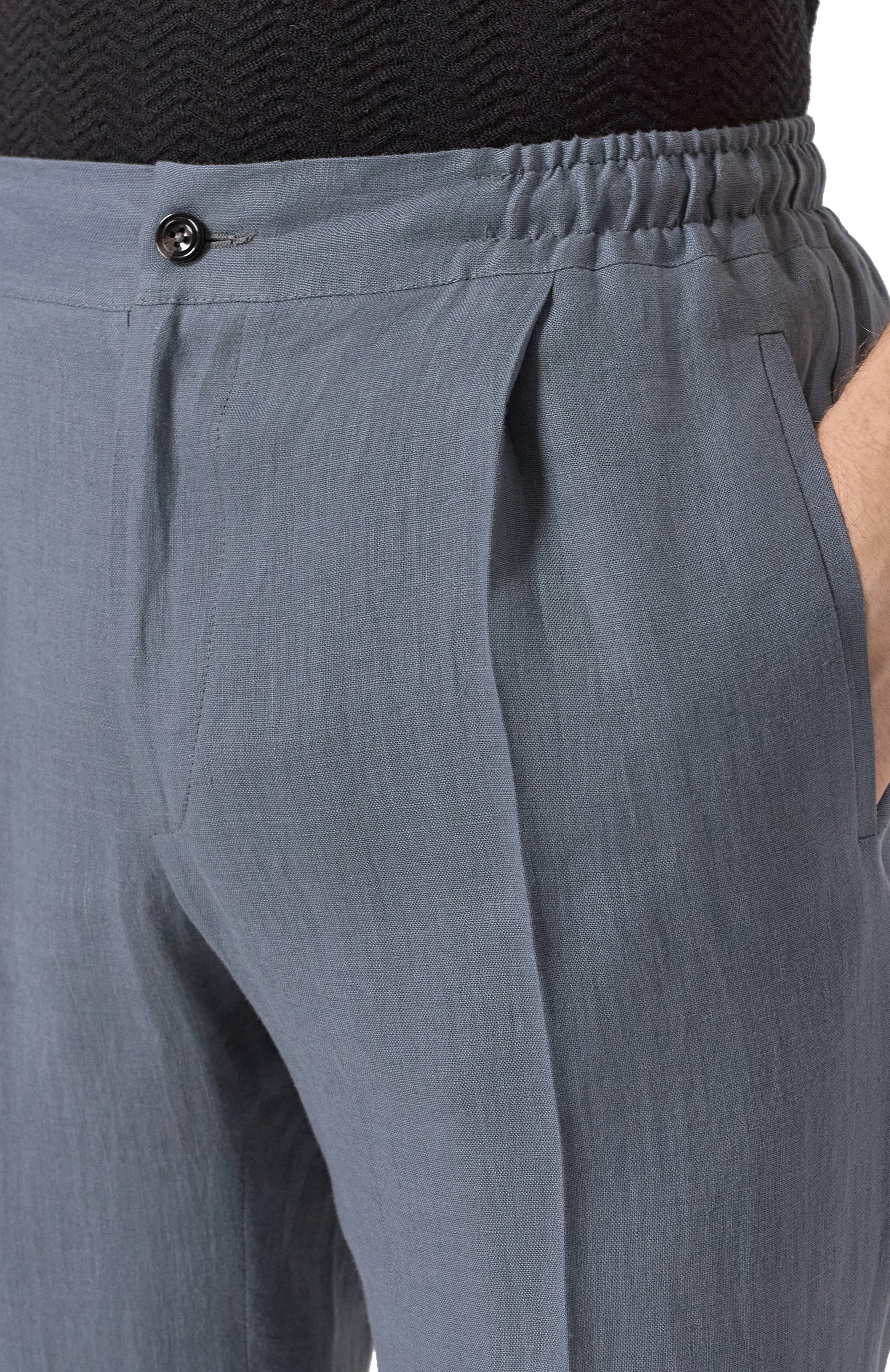 Льняные брюки KITON, арт. UPN01H0928620, фото 5